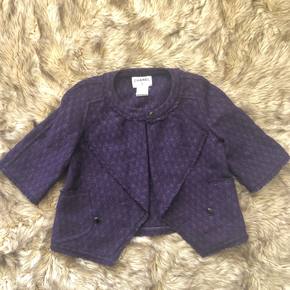 Authentic Chanel wool blend beautiful jacket